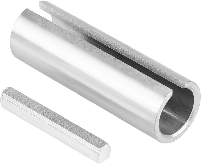 Kurbelwellenhülsenadapter 3/4 Zoll auf 1 Zoll mit Gewindeschlüssel, Kurbelwellenhülsenadapter aus silberfarbenem Stahl f...