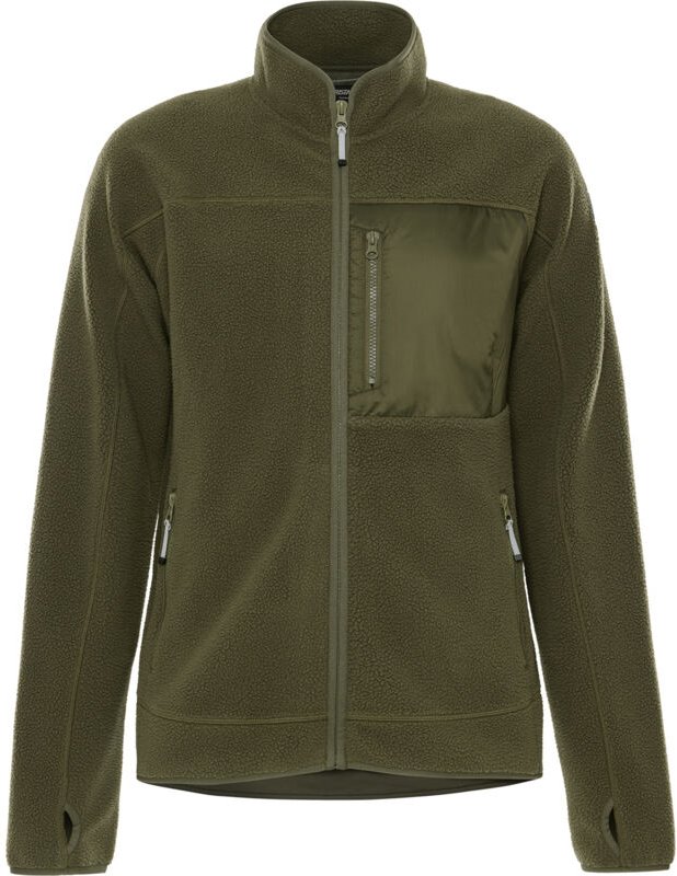 FRISTADS 300892-741 Argon Micro Webpelz-Fleecejacke Damen Gr.2XL Army Grün hell