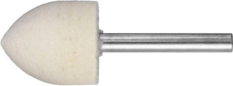 Lukas Filz-Polierstift Spitzbogen, Polierwerkzeug Schleifstift Hochglanzpolitur, langlebig, Filz, Kopf 12 mm, Länge 20 m...