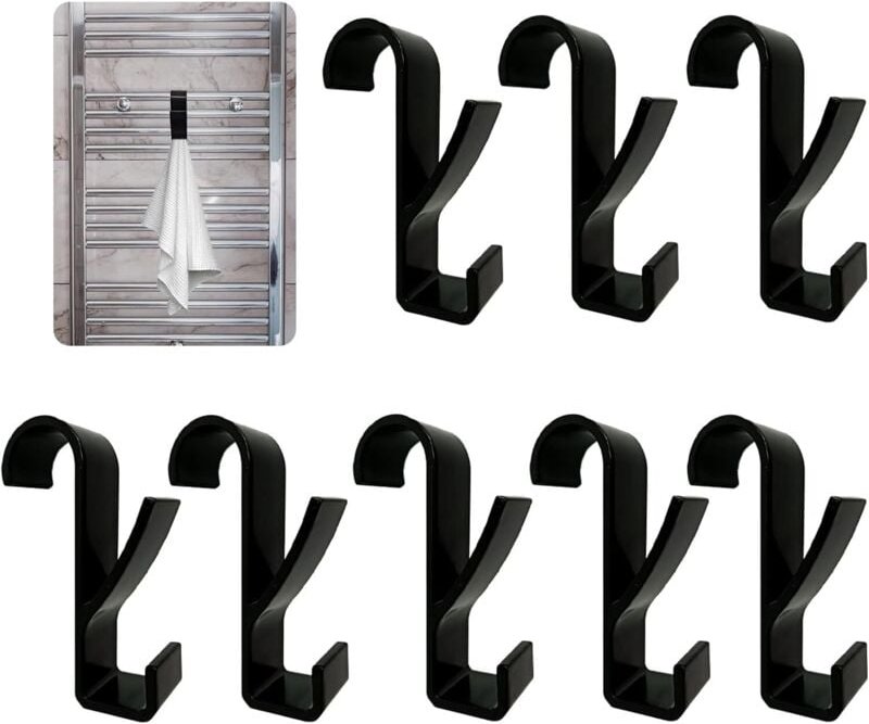 8 Stück Badezimmer Handtuchhaken Handtuchhaken Heizkörper Handtuchhaken Heizkörper Handtuchhaken für alle gängigen Heizk...