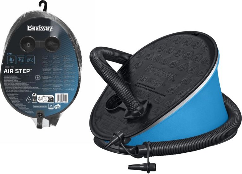 Foot pump 29 x 22 cm compact and portable