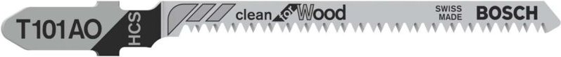 3x Stichsägeblatt t 101 ao Clean for Wood - 2608630559 - Bosch