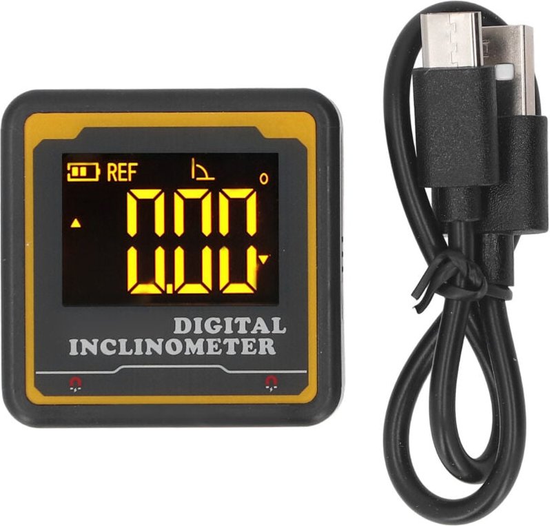 Digitaler Winkelmesser, elektronischer Winkelmesser, Mini-Winkelmesser, IP54 wasserdicht, Hintergrundbeleuchtung, Magnet...