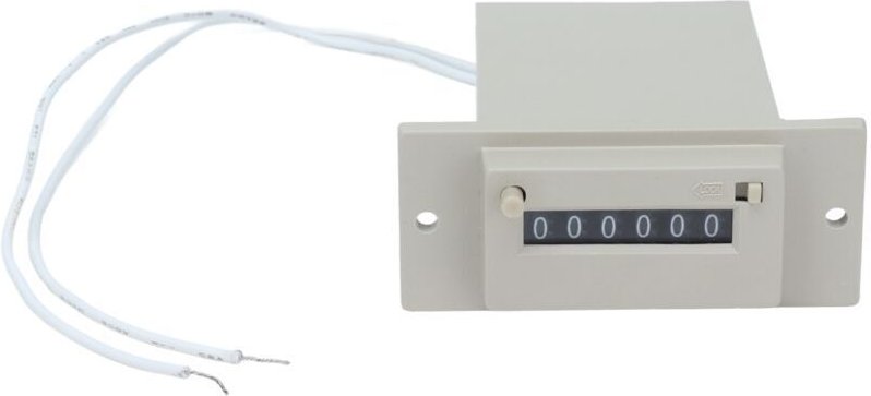 Elektromagnetischer Impulszähler 0-999999, 6-stelliger industrieller Impulszähler für AC220V-Maschinen