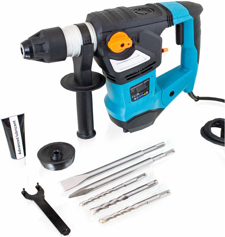 Bituxx - 1800W Schlagbohrmaschine Bohrhammer Schlagbohrer Meißelhammer sds + Zubehör MS-15820