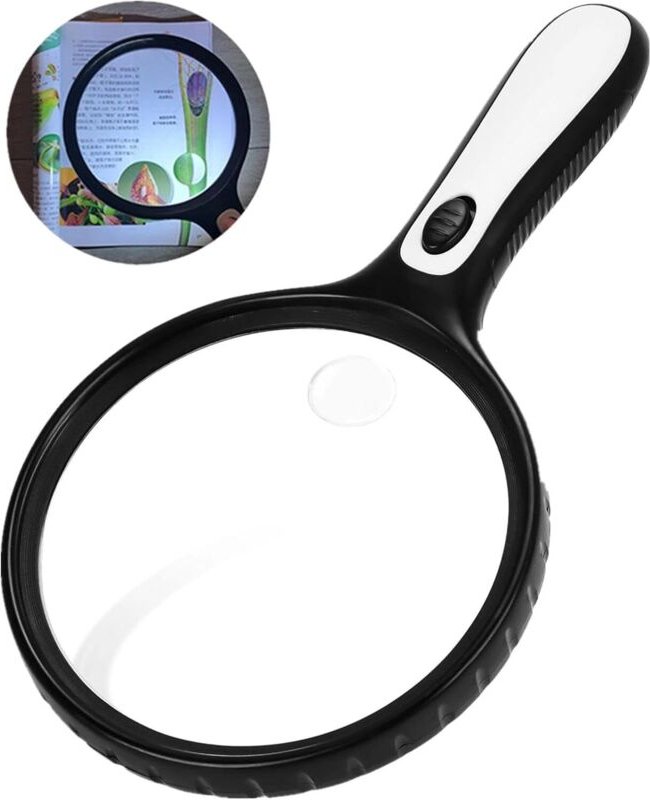 Große Leselupe für Kinder und Forscher – 30-fache Vergrößerung – Hohe Auflösung und geringes Gewicht – 146 mm – Leselupe...