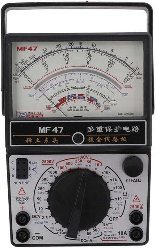 Multimètre Analogique Haute Précision Voltmètre Ampèremètre Pointeur Magnétique Interne Industriel