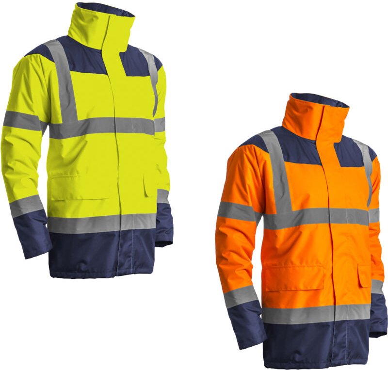 Hochsichtbarer Winter-Arbeitsparka KETA - Neonorange M - 44/46