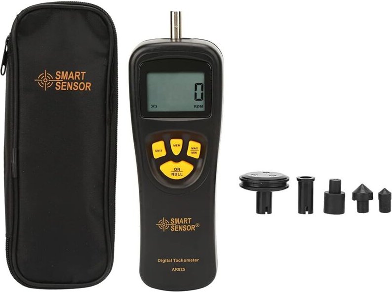 Kontakt Digitaler Drehzahlmesser 0,5 19999 Geschwindigkeit Digitaler Drehzahlmesser mit LCD-Hintergrundbeleuchtung