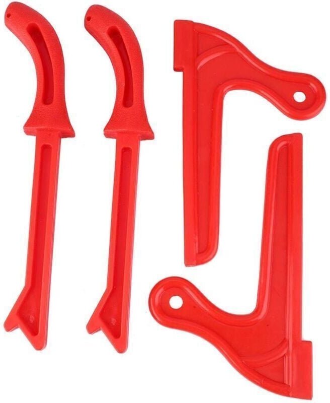 Vtizikl (rouge)4Pcs Ensemble de poussoirs de sécurité Protection des mains pour scie circulaire à table Scies à ruban Ou...