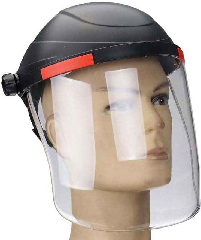 Schweißermaske, Gesichtsschutzmaske für Schweißhelme, UV-beständige, stoßfeste und transparente Linse