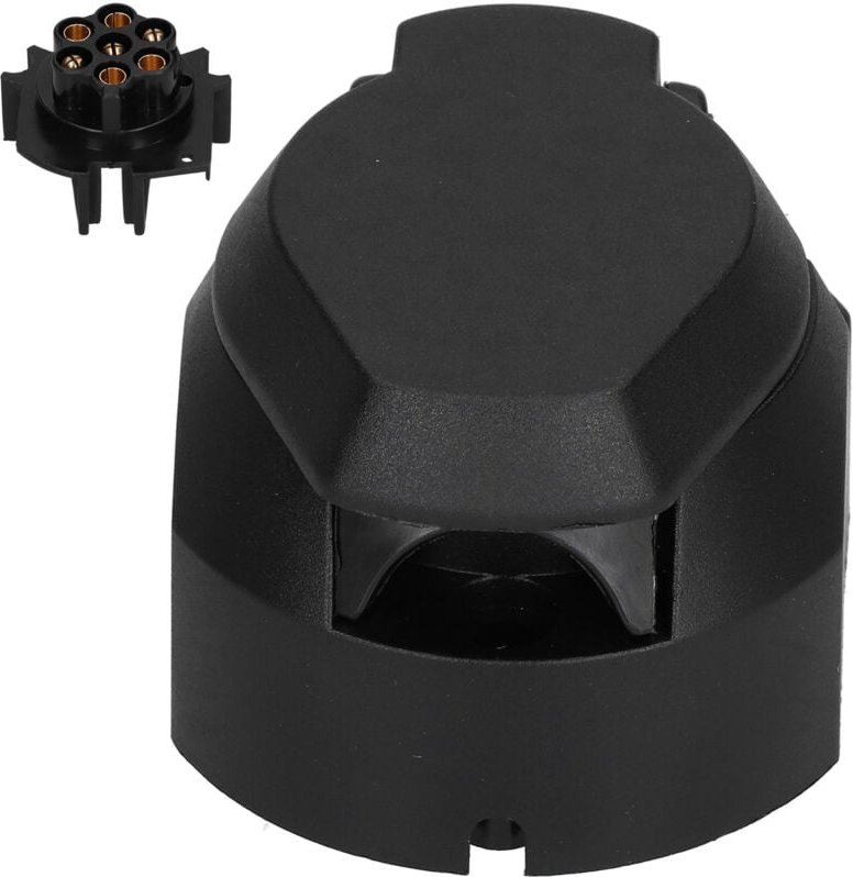 Europäischer Stecker A mit 7 Löchern für Anhänger, Wohnmobile und Nutzfahrzeuge – Einfache Installation und Konstruktion...