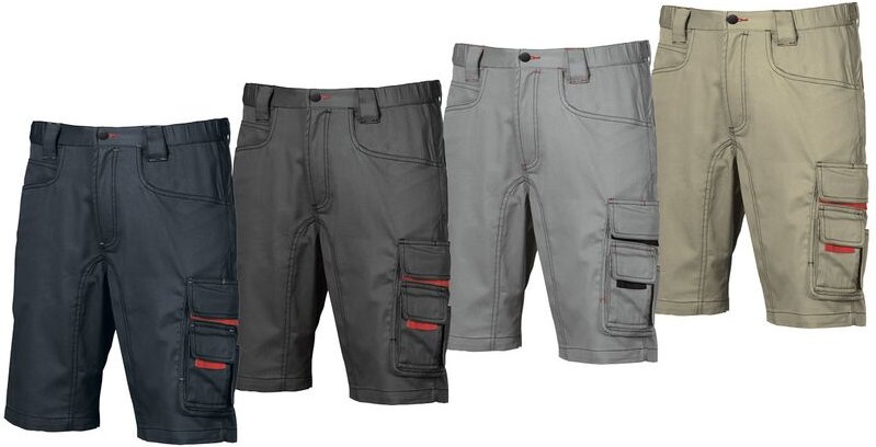 U-power - Pantaloncini da lavoro u Power Party -Nero-46 - Schwarze - - Schwarze