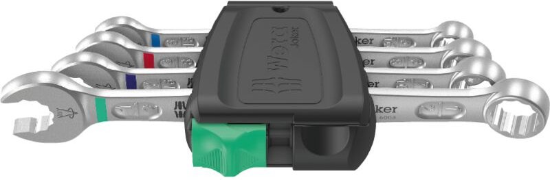 6003 Joker 4 Imperial Set 1 Ringmaulschlüssel-Satz, Zöllig, 4-teilig - Wera