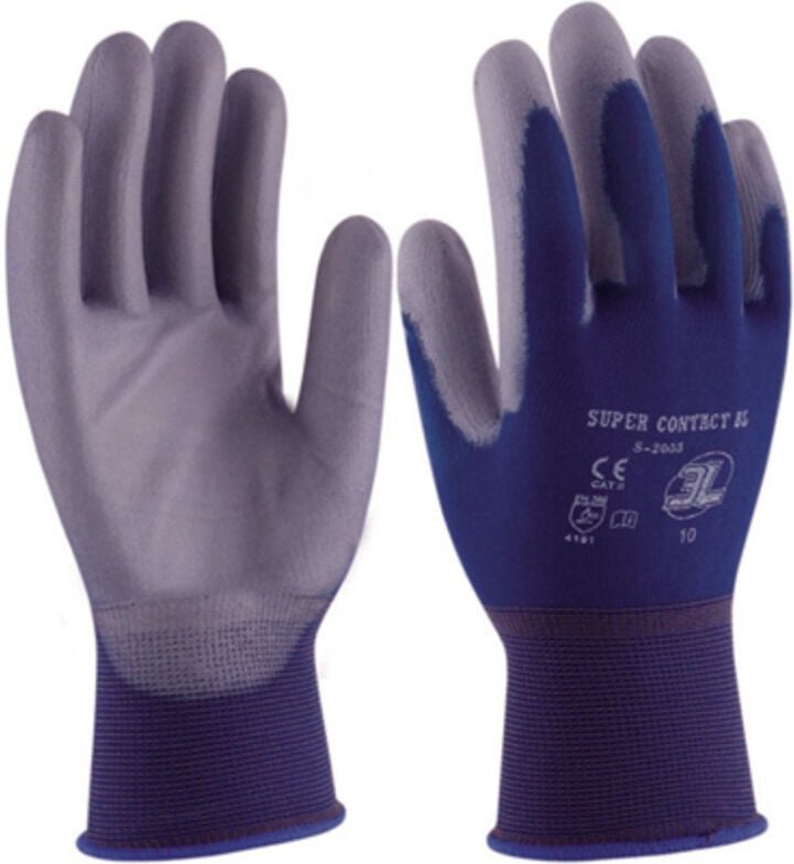 Supercontact bl Polyurethan-Handschuh groß T.9 3L