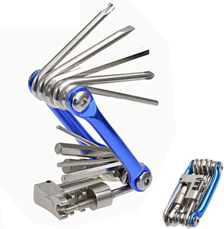 11-in-1 Multifunktions-Fahrradreparaturset Hltd Faltrad-Wartungs-Multitool Steckschlüssel Sechskantschlüssel Schraubendr...