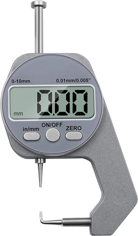 Dickenmesser 0-10 Mm Bereich LCD Bildschirm Digitalanzeige Gekrümmte Spitze Mini Dickenmesser Bügelmessschraube Digital ...