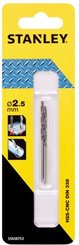 2 HSS-CNC Bohrer für Metall ø 2,5mm STY-STA50753-QZ