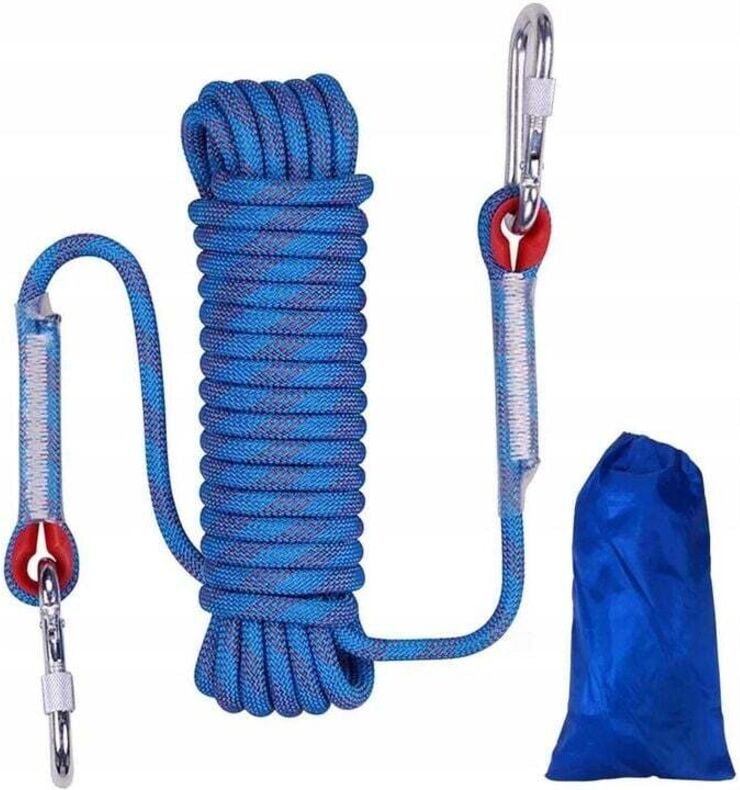 Kletterseil, geflochtenes Seil, Wäscheleine, Kletterseil, 14 mm orange (20 Meter)