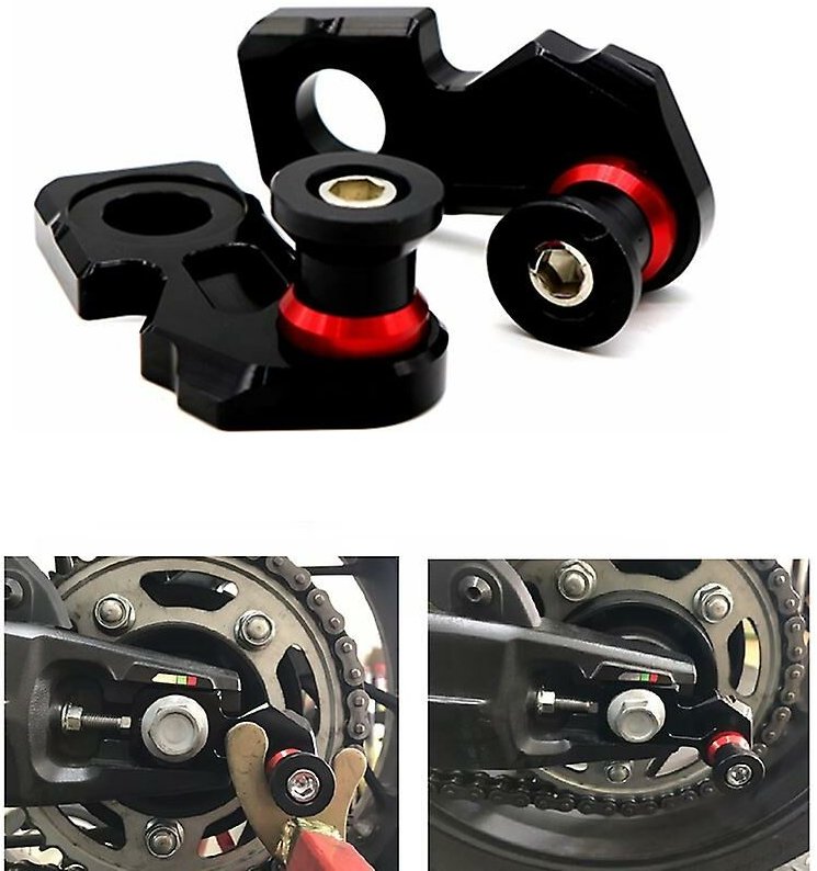 Woosien - Motorrad Aluminium Kettenspanner Block Hinterradschwinge Spulen Für Cb650f Cbr650f 2014-2019 Cb650r 2