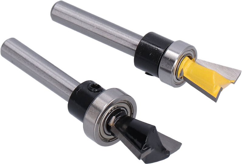 Eosnow 2 Teile/satz Schwalbenschwanz Bit Joint Router mit Lager Holzbearbeitung Fräser 1/4 in Schaft