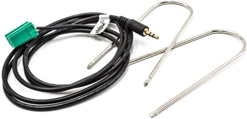 Vhbw - aux Audio Adapter Kabel kfz Radio (120 cm) kompatibel mit Renault ab Bj. 2005 Twingo, Traffic Auto, Autoradio