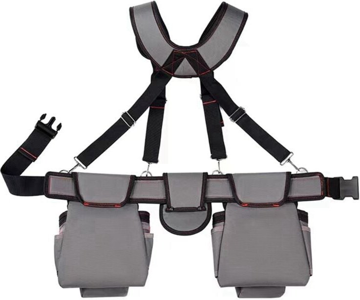 Hosenträger-Werkzeuggürtel mit Beuteln Tragbare Gartentasche mit großer Kapazität Elektrikergurt