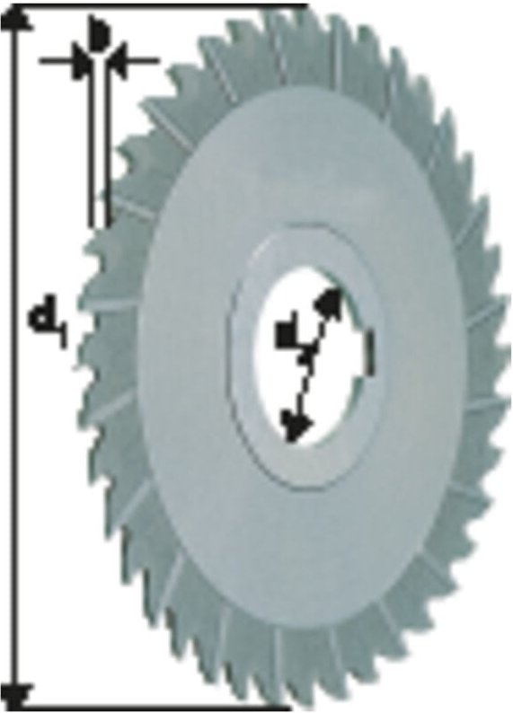 Schmaler Scheibenfräser HSS Co5 DIN 1834 A FORUM 100x2,5 mm