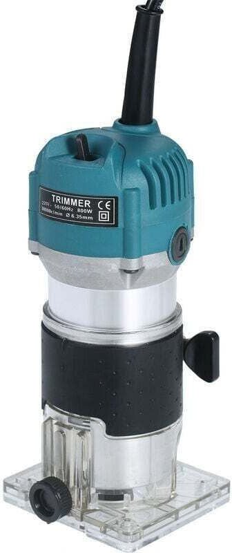 220V 800W 30000 U/min Oberfräse mit transparenter Grundanschlagsführung, elektrische Oberfräse für Holzlaminate, kompakt...