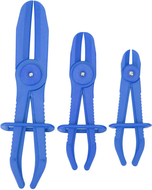 Set mit 3 Kunststoff-Schlauchschellen zum Schneiden von Rohren mit rutschfestem Griff, leuchtende Farbe, Kunststoff für ...