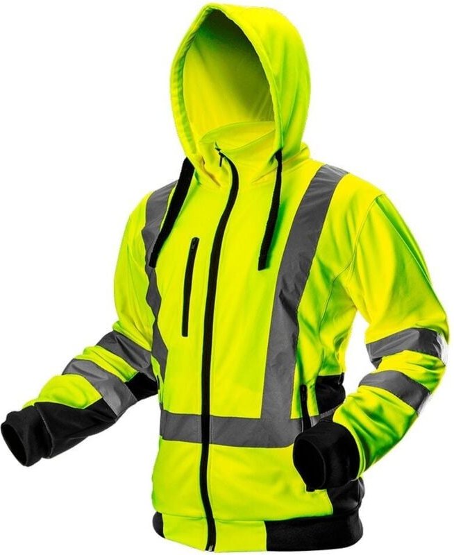 Warnjacke mit Reflektionsstreifen 100% Polyester gelb M/50