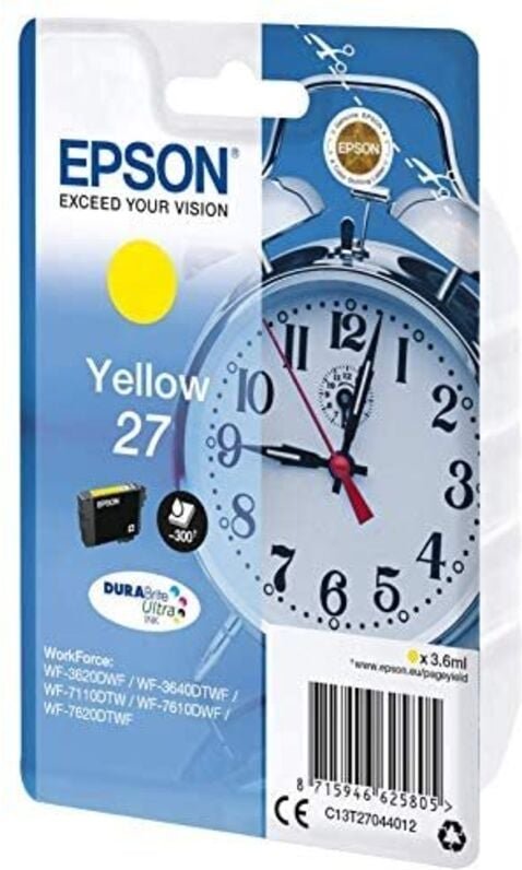 Epson 27 Original Druckerpatrone Gelb T2704 (C13T27044012)