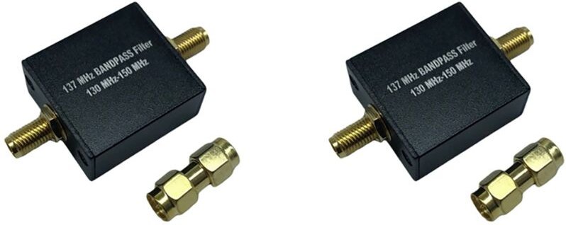 2X 137 MHz Filter Bandpassfilter Speziell für Wettersatelliten