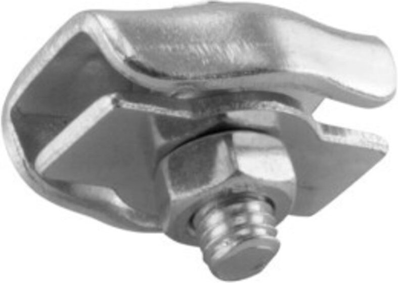 Verzinkte einzelne flache Kabelbinder, 10 Stück – 6 mm