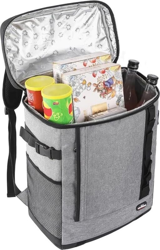 Isolierter Rucksack, 20 l, isolierte Lunchtasche, Kühltasche, um Speisen beim Picknick, Wandern, Camping, Grillen usw. w...