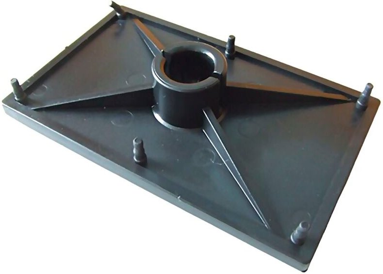 Bodenplatte Gummi, JD3026, Gummiplatte Fixierung Stützen Spanner, langlebig, Gummi, 130x80x25 mm