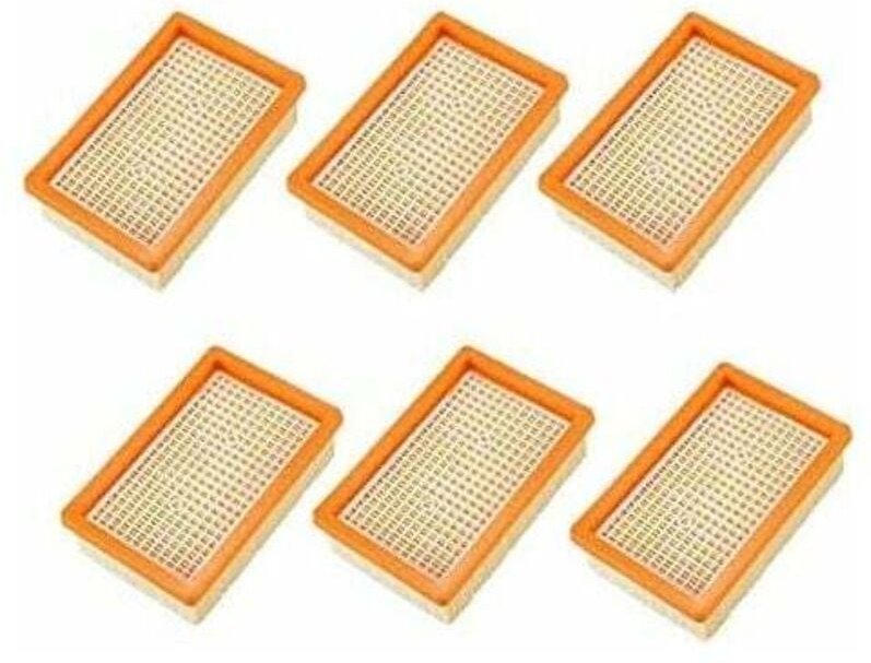 Lot von 6 Filtern für den Staubsauger Karcher MV4 MV5 MV6 WD4 WD5 WD6, Ersatzteil für Ersatz-HéPatique-Filter--