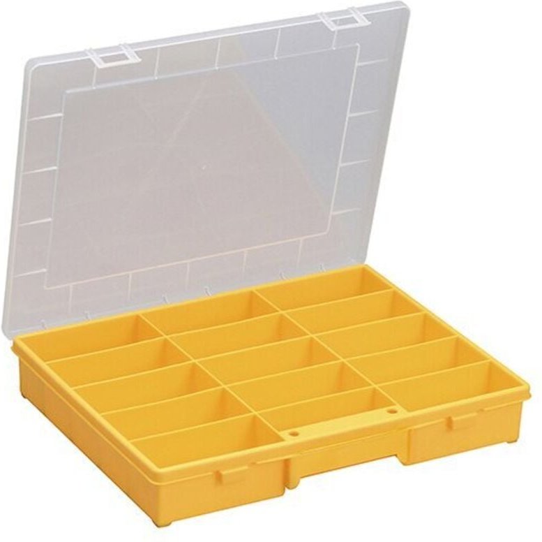 Allit Sortimentskasten EuroPlus Basic 37/15 gelb transparent Box Organizer