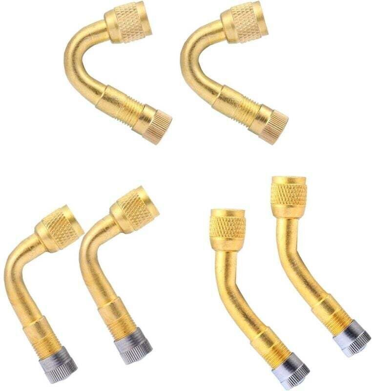 6x Reifenventilverlängerung 45° 90° 135° Reifenventiladapter, Reifenventil-Winkelverlängerung, Luftreifenventilverlänger...