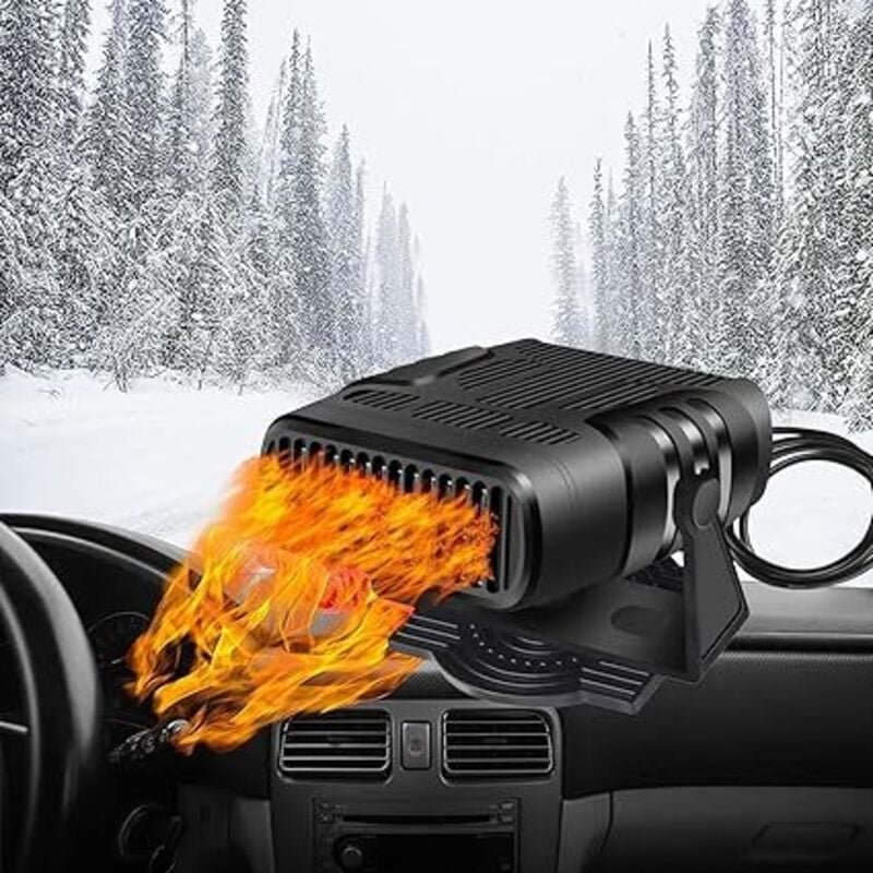 Tragbare 12-V-Autoheizung mit Schnellheizfunktion, 90° bis 360° einstellbarer Temperatur, Luftreinigung und Zigarettenan...