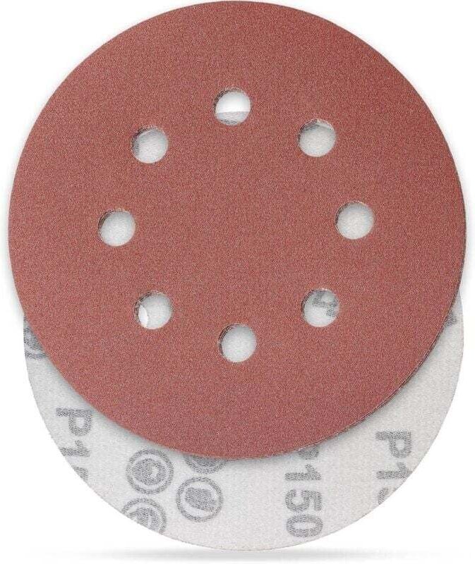 150 Schleifscheiben, Schleifscheiben, Körnung 125 mm, ideal zum Schleifen/Polieren/Entrosten, HSDPS5M100, 100er-Packung