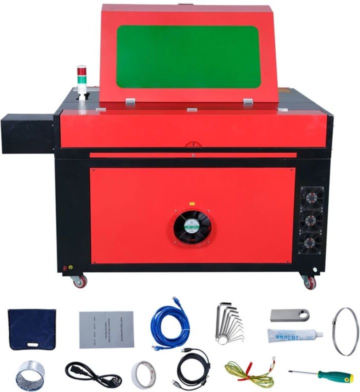 Sihao 100W CO2 Laser Graviermaschine 600x900mm Cutting Engraver Lasergravur