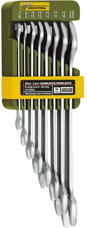 Proxxon Doppel-Maulschlüsselsatz 8-teilig 6 - 22 mm Schraubenschlüssel