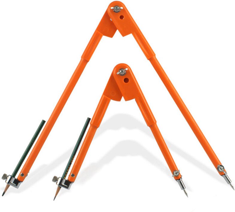 Longziming - 2er-Pack professioneller Zirkel für die Holzbearbeitung mit Flügel und Bleistifthalter, 450 mm und 750 mm