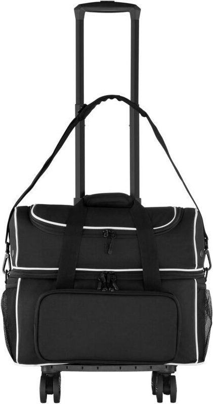 Mophorn Bowlingtasche für 2 Bälle mit vier Rädern, inklusive Schuhfach (passend für Schuhe bis US-Größe 16), großer Zube...