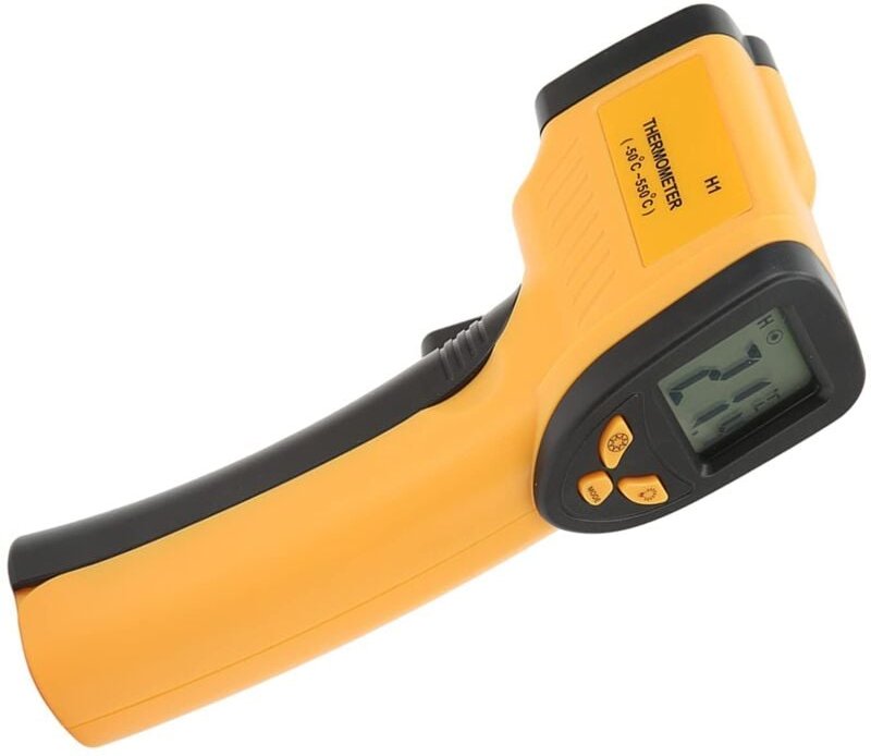 Temperaturmessgerät, Infrarot-Thermometer mit wählbarem Messbereich -50-550 °C für industrielle Anwendungen