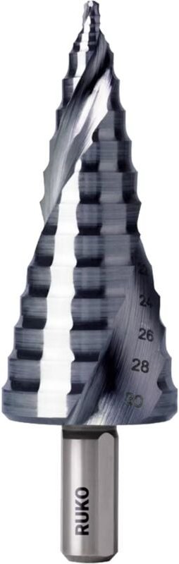 Ruko - 101652P Stufenbohrer 1 Stück 8 - 30 mm hss Gesamtlänge 94.5 mm 1 St.