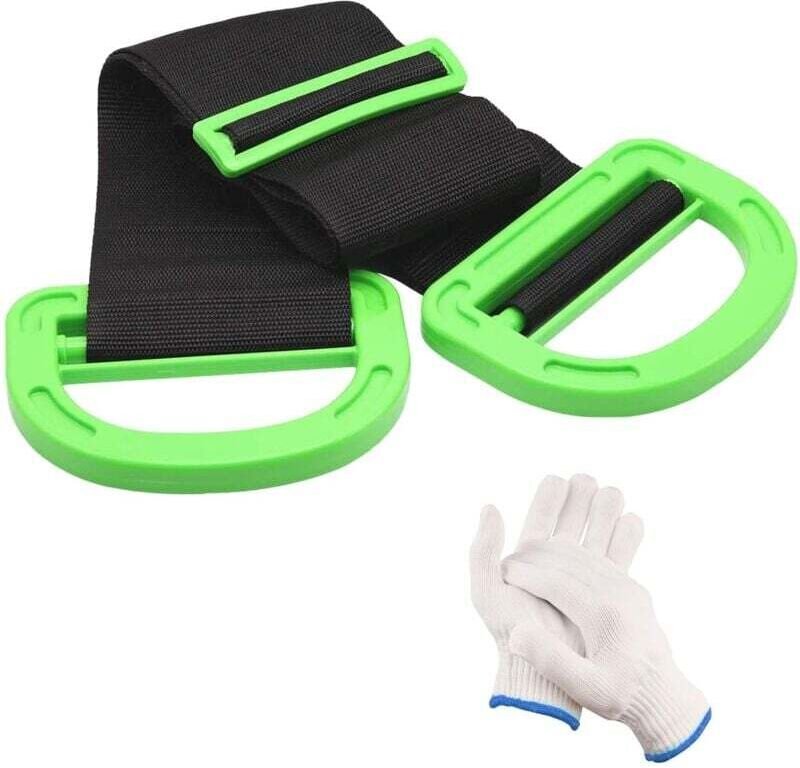 Stück Hebegurt mit Griff, verstellbarer Tragegurt für Möbel und Kisten, Schwerlast-Stützgurt bis 150 kg, Tragegurte inkl...