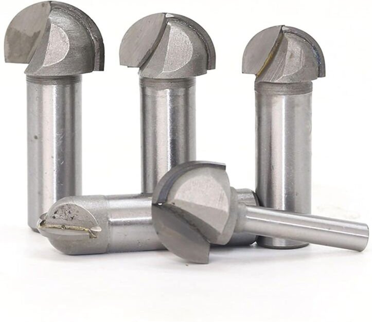 Holzfräser, 1 Stück, 1,27 cm (1/2 Zoll), 1/4 Zoll Schaft, Doppelkanten-Fräser für Holzbuchtkasten, Wolfram, Holzbearbeit...