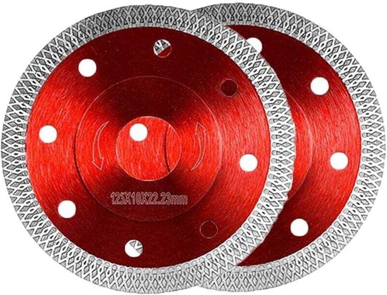 Gezahnte Trennscheibe für Feinsteinzeugfliesen 125 x 22,23 mm für Fliesen, Granit (Für Winkelschleifer Ø 125 x 22,23)